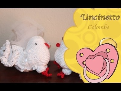 Uncinetto bomboniera:Colombe 2° parte-How to do doves