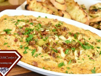 Warm Crab, Artichoke and Bacon Dip Recipe |Cheesecake Factory For What? |Super Bowl Party Recipe