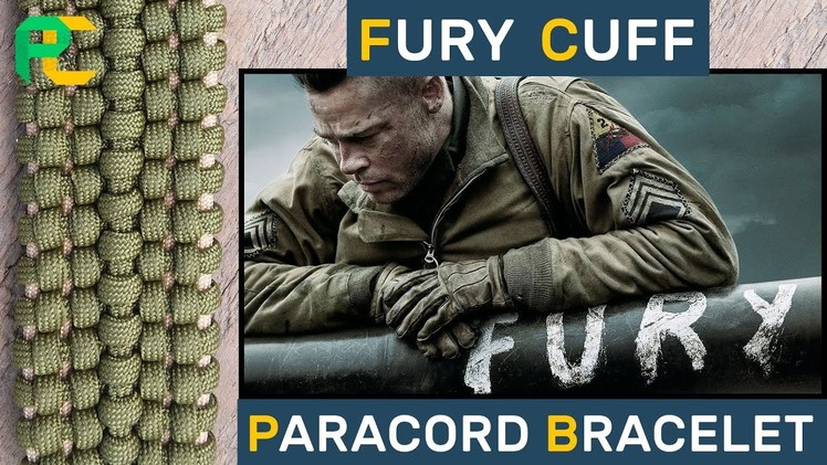 Wide Paracord Bracelet Fury Cuff