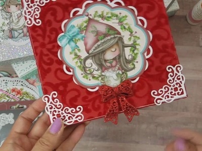 Winnie Winterland ornament shaker tutorial and more decorated pizza boxes