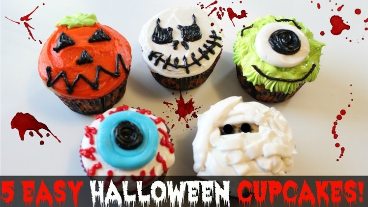 5 Easy Halloween Cupcakes!
