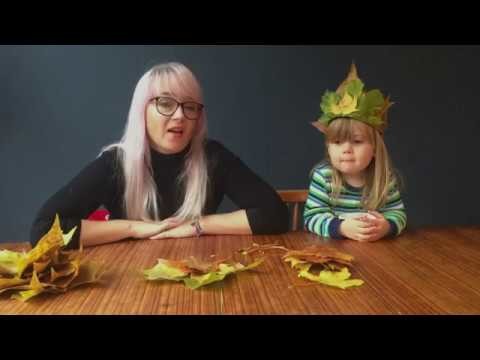5 MIN AUTUMN LEAF CROWN - using just leaves, that's it!