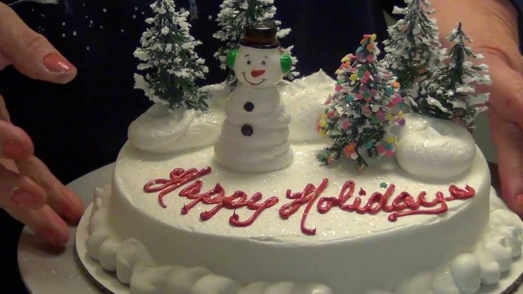 A Snowman Christmas Cake
