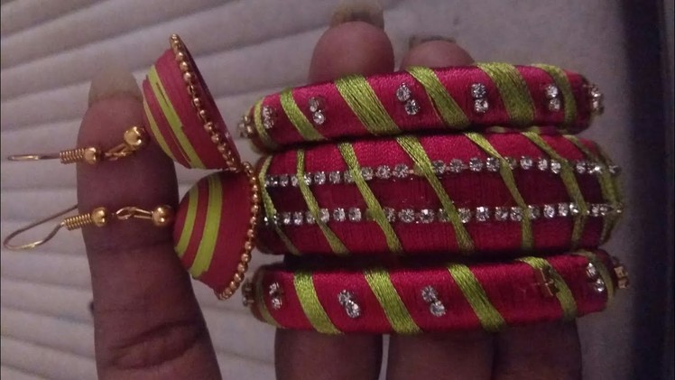 Basic silk thread bangle