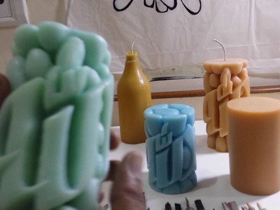 Candle carving tools, and candle art. By ATRART.