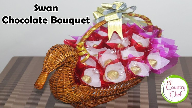 Chocolate bouquet | Swan choco bouquet making | Best gift for Weddings & Festivals | Country Chef