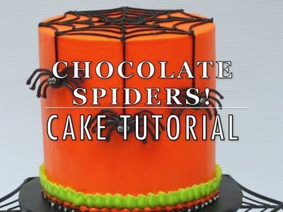Chocolate Spider Cake for Halloween!