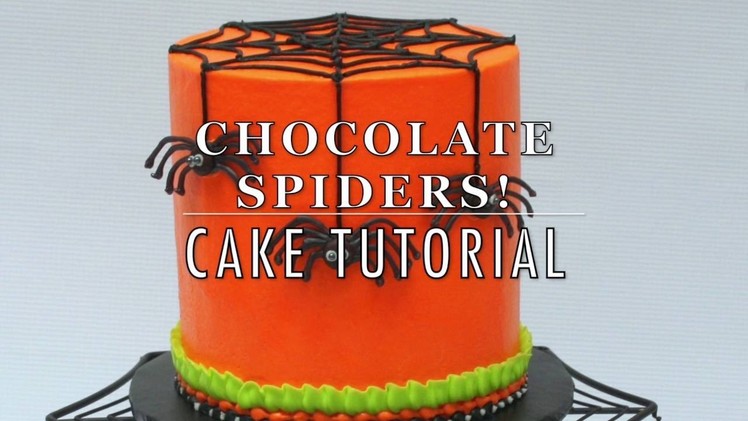 Chocolate Spider Cake for Halloween!