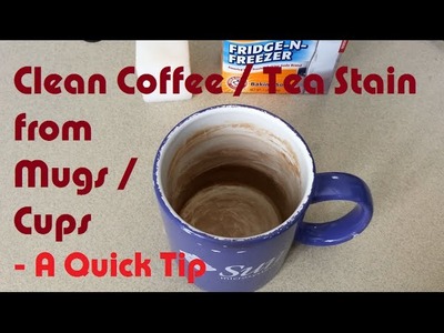 Clean Coffee and Tea Stain from Mugs. Cups - A LearnByBlogging Quick Tip