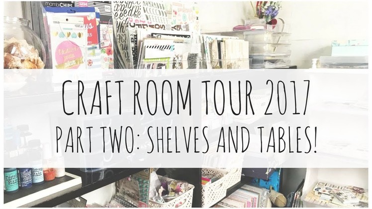 CRAFT ROOM TOUR 2017 | PART TWO | Budget Craft Room | ms.paperlover