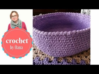Crochet basket knit or waistcoat stitch by Oana
