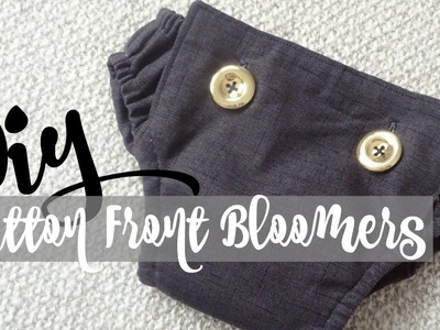 DIY Button Front Bloomers