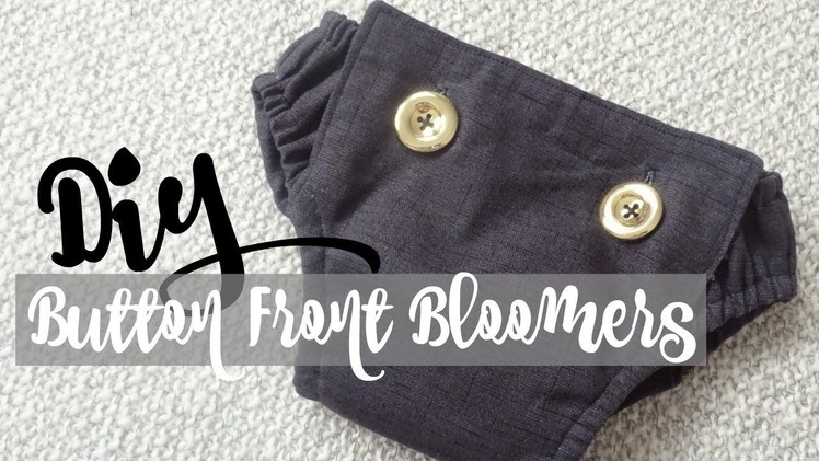 DIY Button Front Bloomers