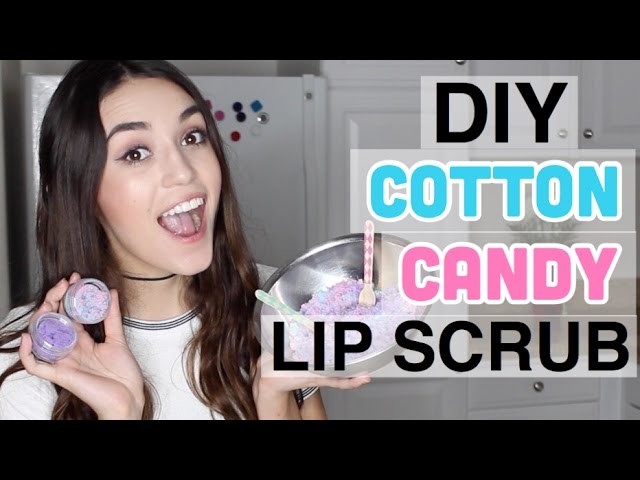 DIY COTTON CANDY LIP SCRUB!! | Mercades Danielle