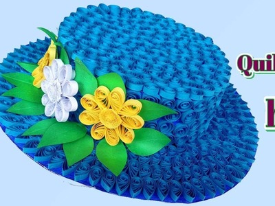 DIY | How to make a 3D Quilling Hat | Paper Quilling Art