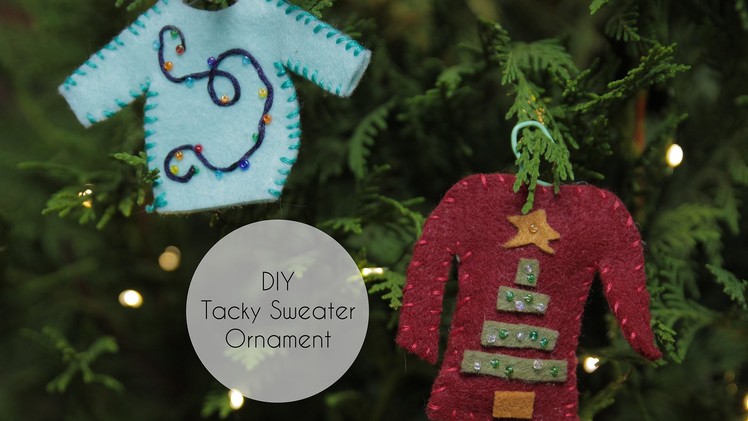 DIY Tacky Sweater Ornament