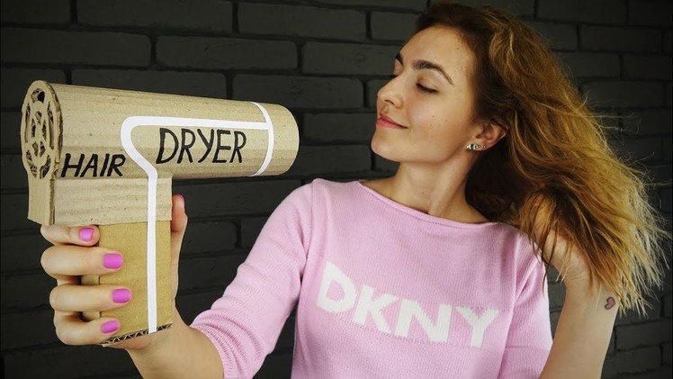 DIY Working Hair Dryer from Cardboard at Home
