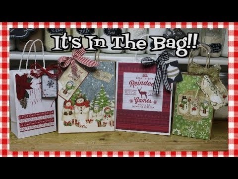 Easy Decorated Holiday Gift Bags ~ Gift Wrap Hack ~ The Holidays Are Coming ~ Noreen's Kitchen