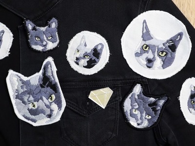 Embroidering My Cat's Portrait. Becky Stern