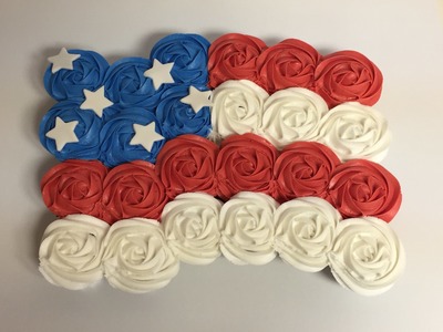 Fourth of July Cupcake Cake