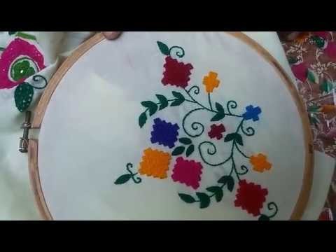 Hand Embroidery: Balochi Tannka.baluchi stitch Part-2