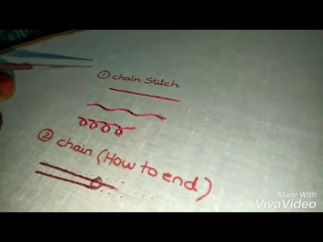 How to do end knot in Aari work.