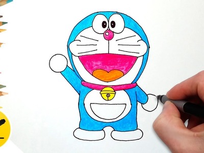 How to Draw Doraemon step by step - Easy Drawing for Children - Anime Characters