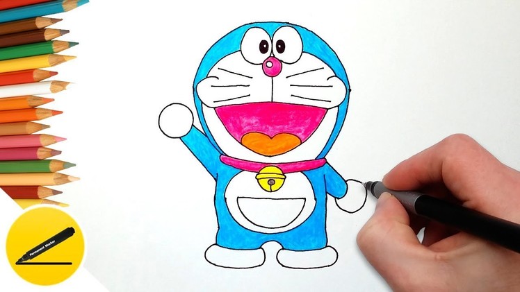 How to Draw Doraemon step by step - Easy Drawing for Children - Anime Characters