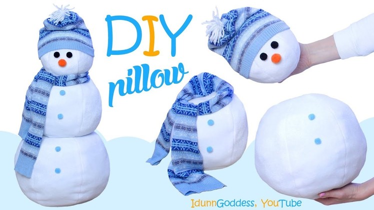 How To Make A 3D Construction Snowman Pillow – DIY Three-Dimensional Spheres Snowman Pillow