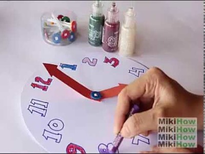 How to make a paper clock for teaching time in seconds