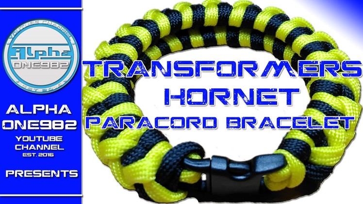 How to make a Paracord Bracelet Transformers Hornet