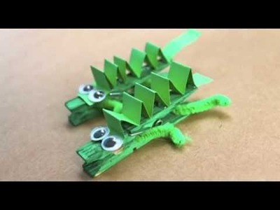 How to make a peg crocodile