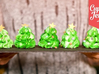 How to Make Christmas Tree Meringues | Cupcake Jemma