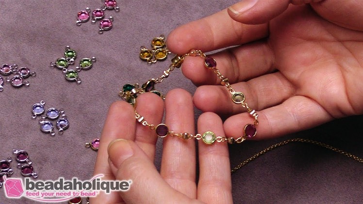 How to Make Delicate Jewelry with Swarovski Crystal Channel Charms and Links