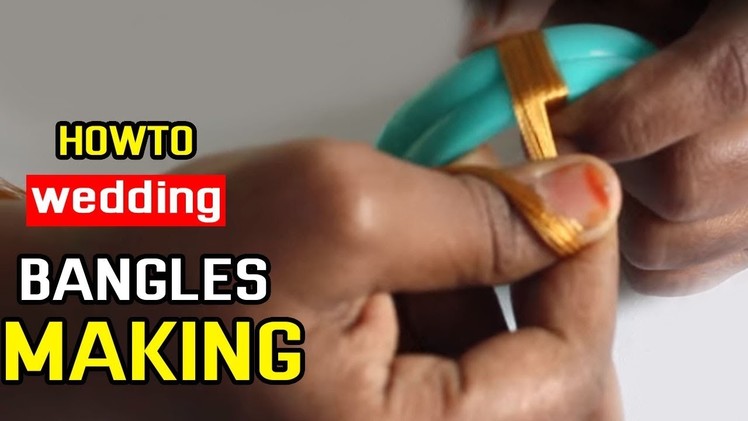 How to make wedding jewelery bangles model at home | Zooltv