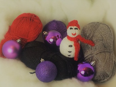 Knitted Snowman Ornament