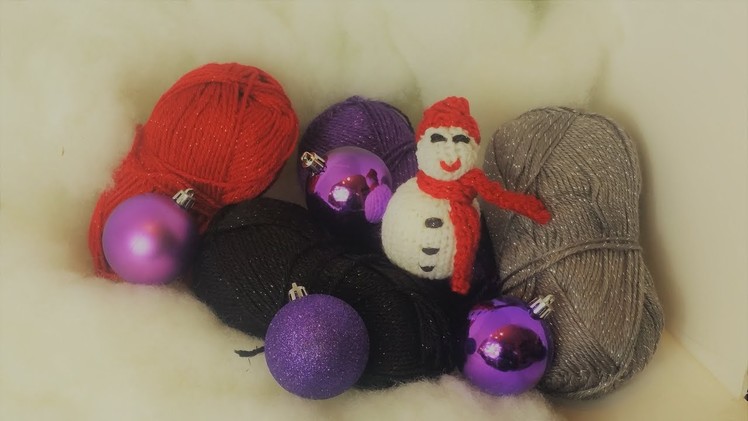 Knitted Snowman Ornament