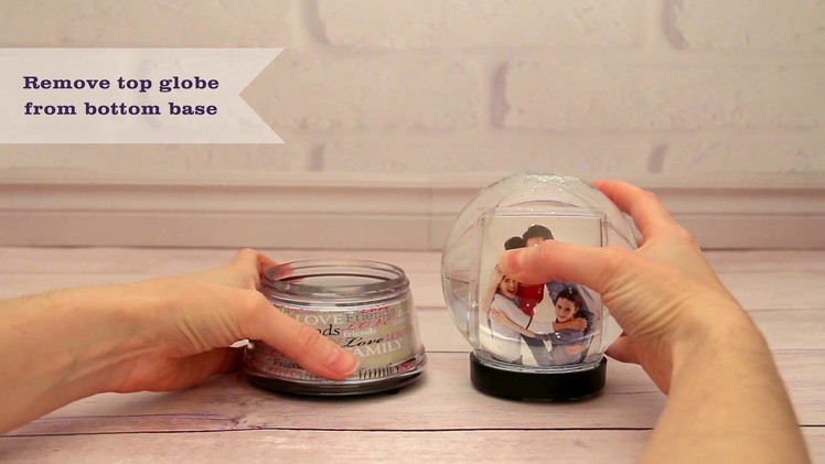 Learn how to customize the Create Your Own Photo Snow Globe from Neil Enterprises