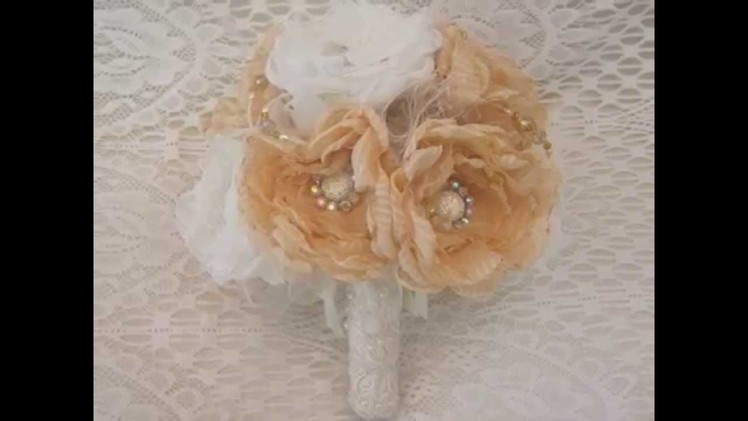 Liv's Fabric Bridal Bouquets & Vintage Style Accessories