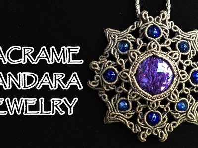 MACRAME MANDALA Charoite Necklaces