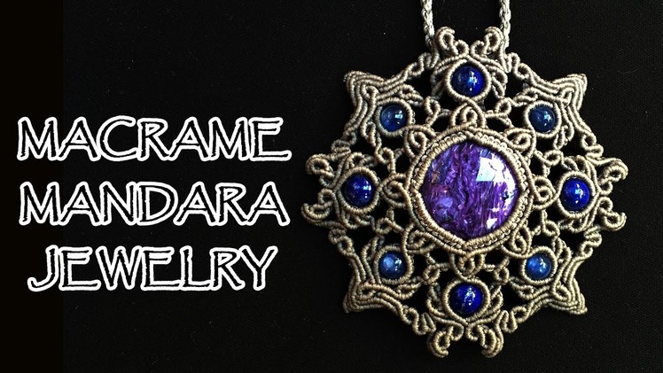 MACRAME MANDALA Charoite Necklaces