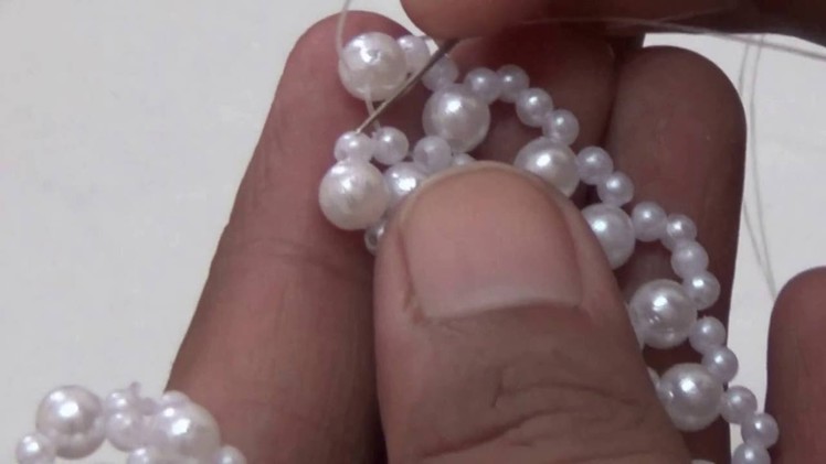 Make pearl dress for very small size kanha ji.  Pearl Dress no fabric