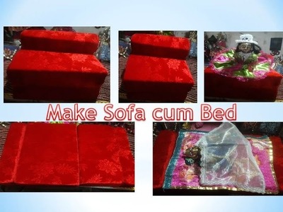 Make Sofa.Bed for Bal Gopal - Radha Krishna - Easy Step by Step Process. | Shyam Diwani