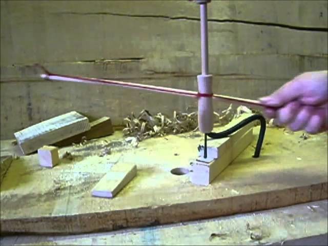 Medieval bone bead making using a bow drill