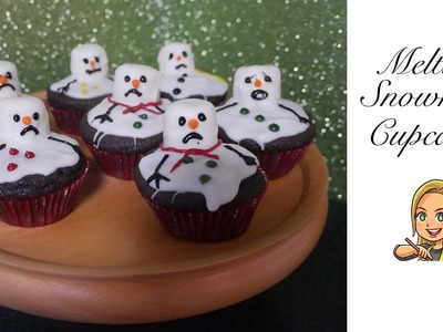 Melting Snowman Cupcakes - Christmas Cupcakes