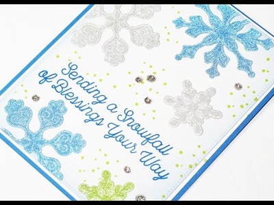 MFTv - Embossed Glitter Snowflakes