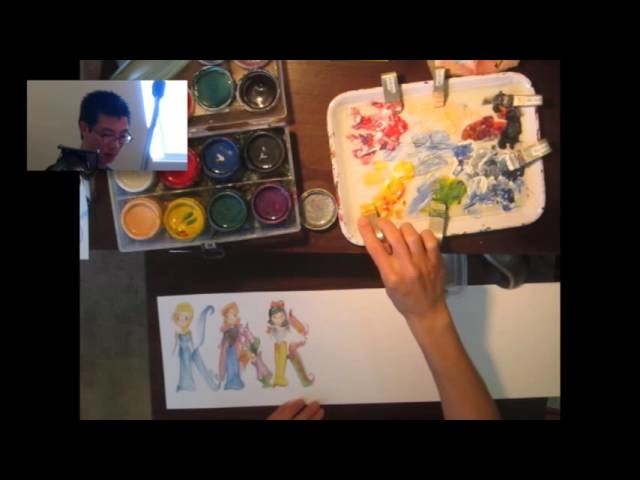 Name Painting Demonstration - Part 2 | Disney Princesses | How to do name painting
