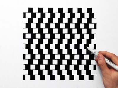 Optical Illusion - Speed Drawing Lines of Confusion ( How To Draw )