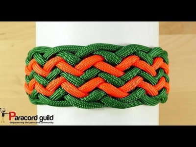 Pineapple knot paracord bracelet- double row