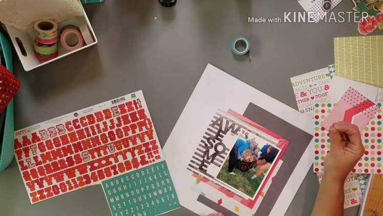 Project Use Your Stash #12: Layout Process video #1